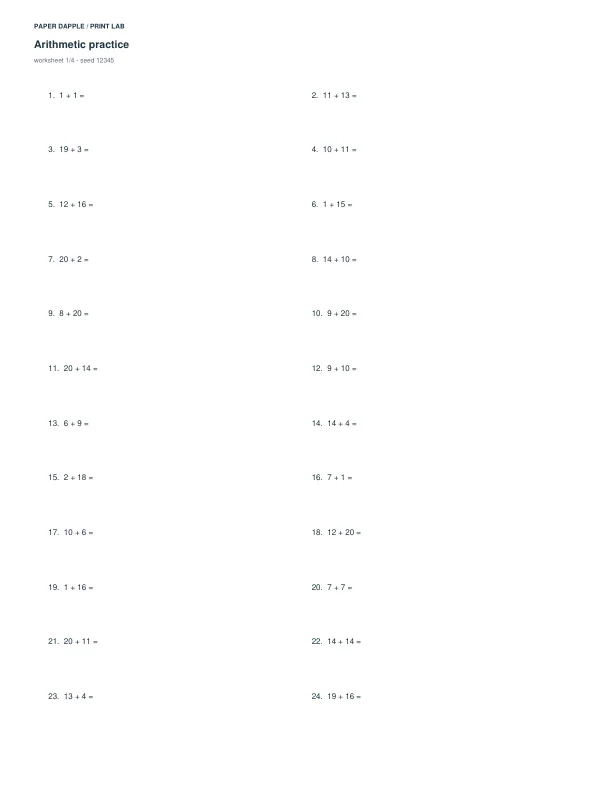 Actual generated PDF, page 1
