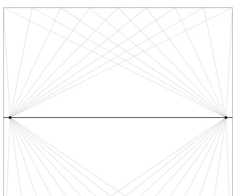 Preview of Two-vanishing-point drawing rays