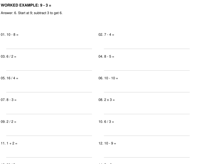 Preview of Mixed Arithmetic practice worksheets
