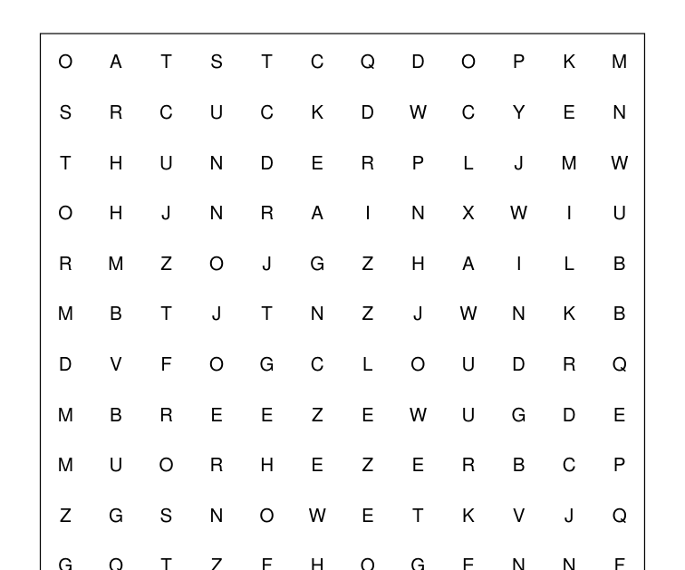 Preview of Weather words word-search packet