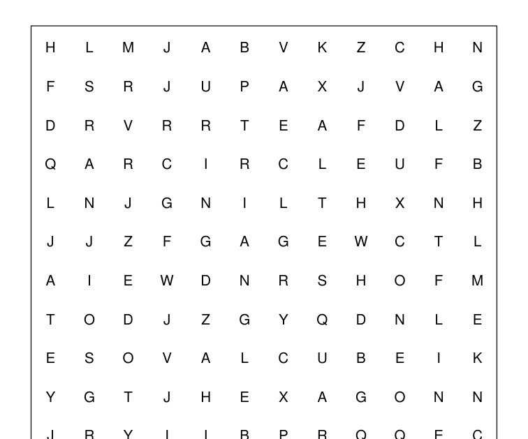 Preview of Shape words word-search packet