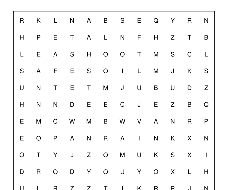 Preview of Spring garden word-search packet