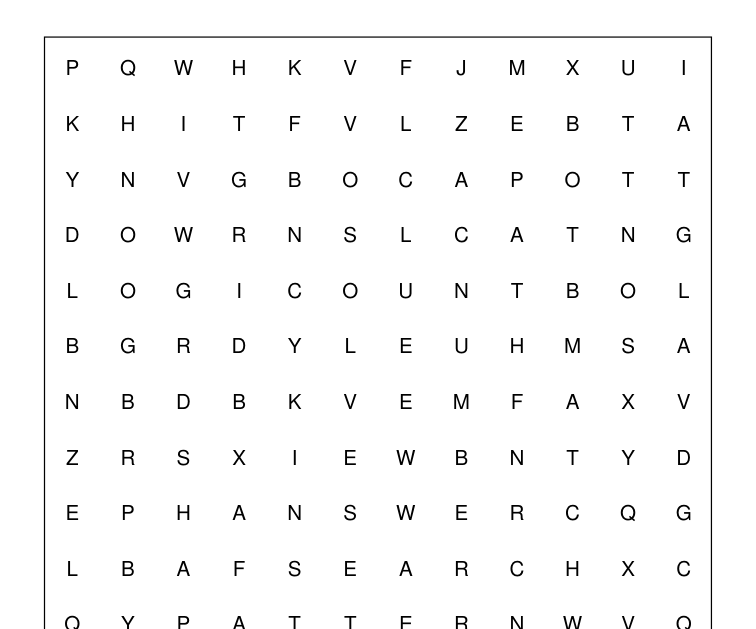 Preview of Puzzle words word-search packet