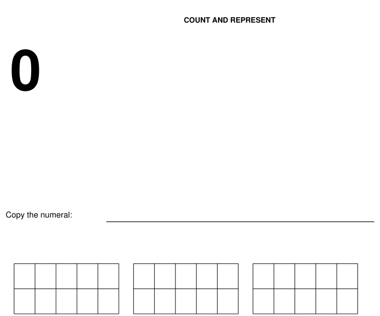 Preview of Number representation mats 0–20
