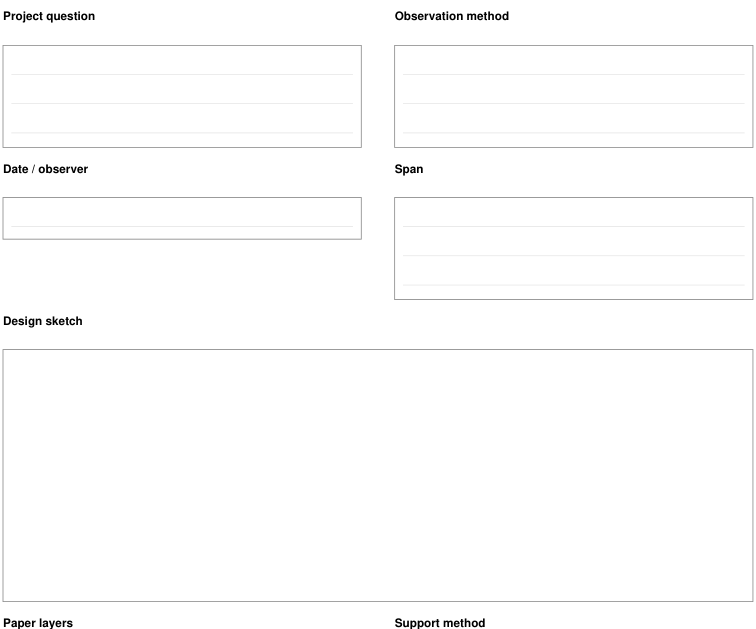 Preview of Paper bridge experiment - observation record