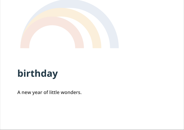 Preview of Birthday geometric greeting card