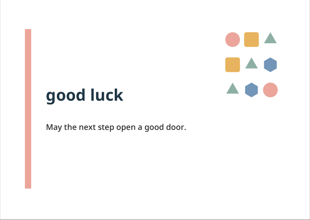 Preview of Good luck geometric greeting card