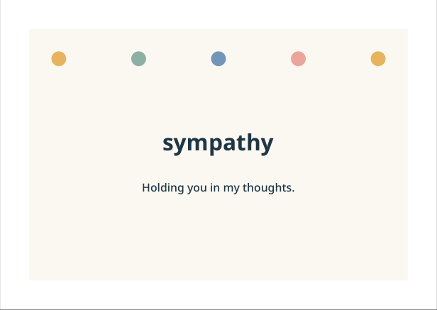 Preview of Sympathy geometric greeting card