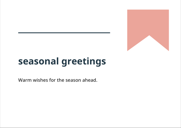 Preview of Seasonal greetings geometric greeting card