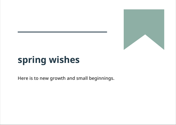 Preview of Spring wishes geometric greeting card