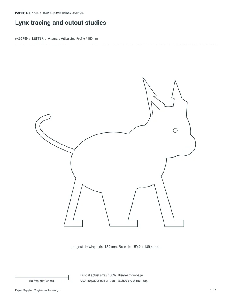 Preview of Lynx tracing and cutout studies