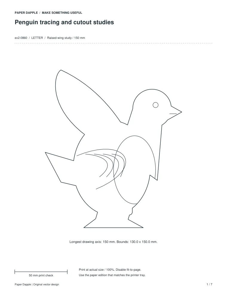 Preview of Penguin tracing and cutout studies