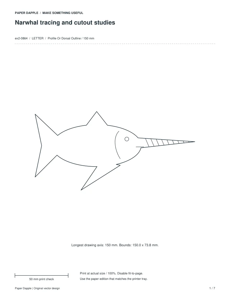 Preview of Narwhal tracing and cutout studies