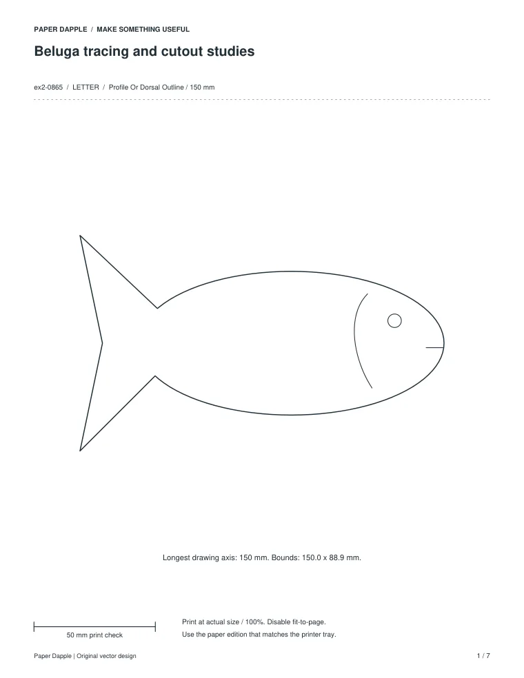 Preview of Beluga tracing and cutout studies