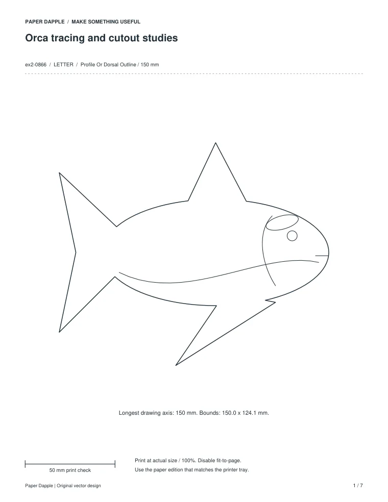 Preview of Orca tracing and cutout studies