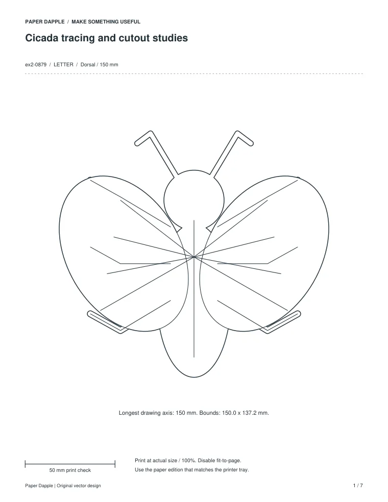 Preview of Cicada tracing and cutout studies