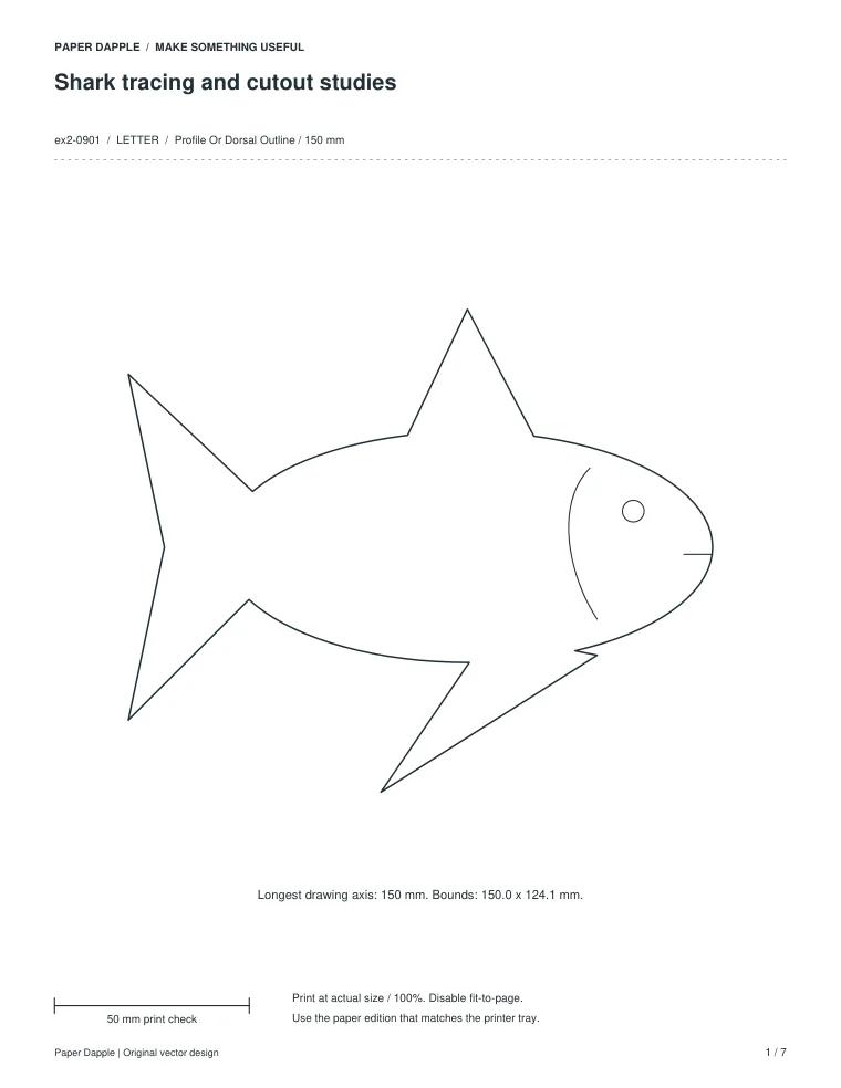Preview of Shark tracing and cutout studies