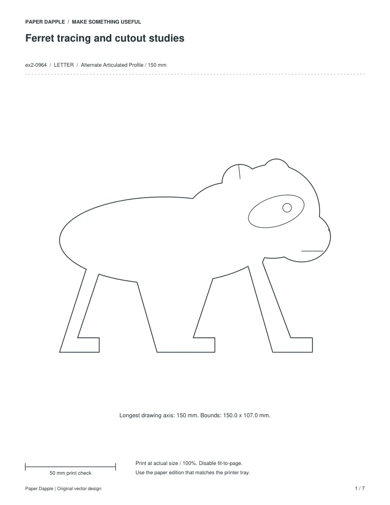 Preview of Ferret tracing and cutout studies