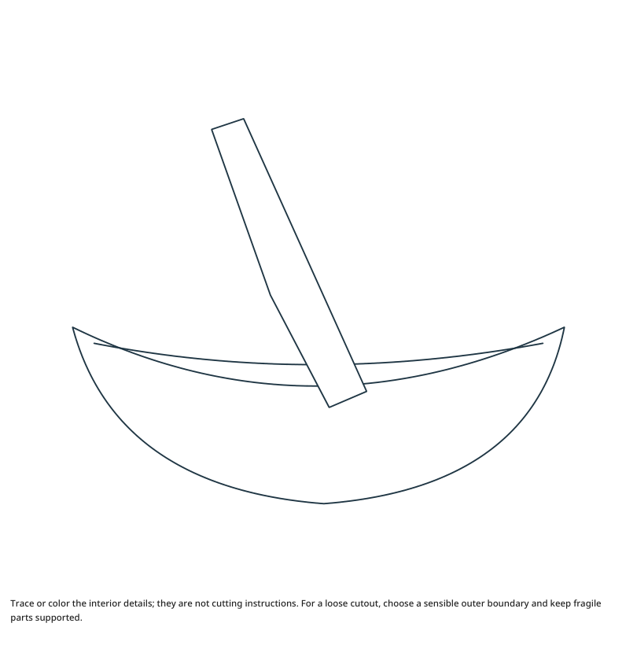 Preview of Canoe craft drawing