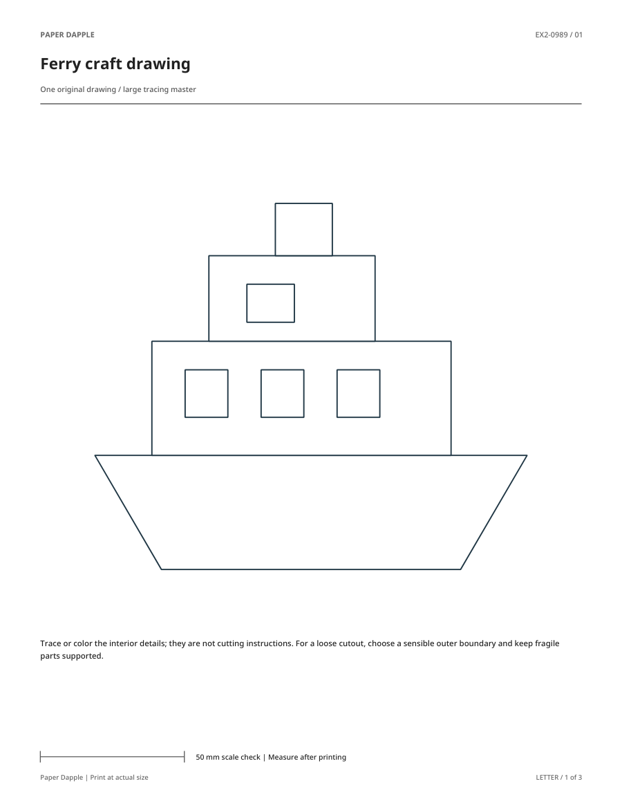 Preview of Ferry craft drawing