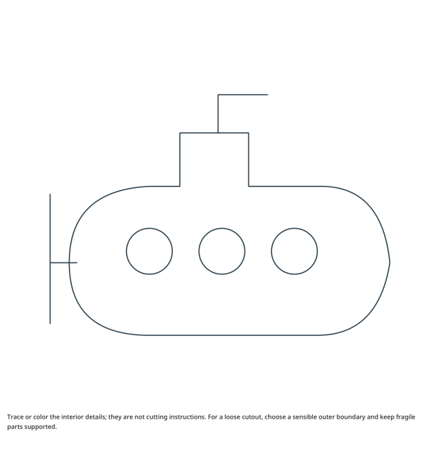 Preview of Submarine craft drawing