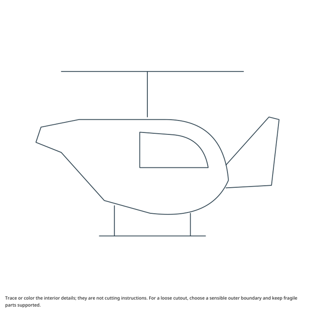 Preview of Helicopter craft drawing