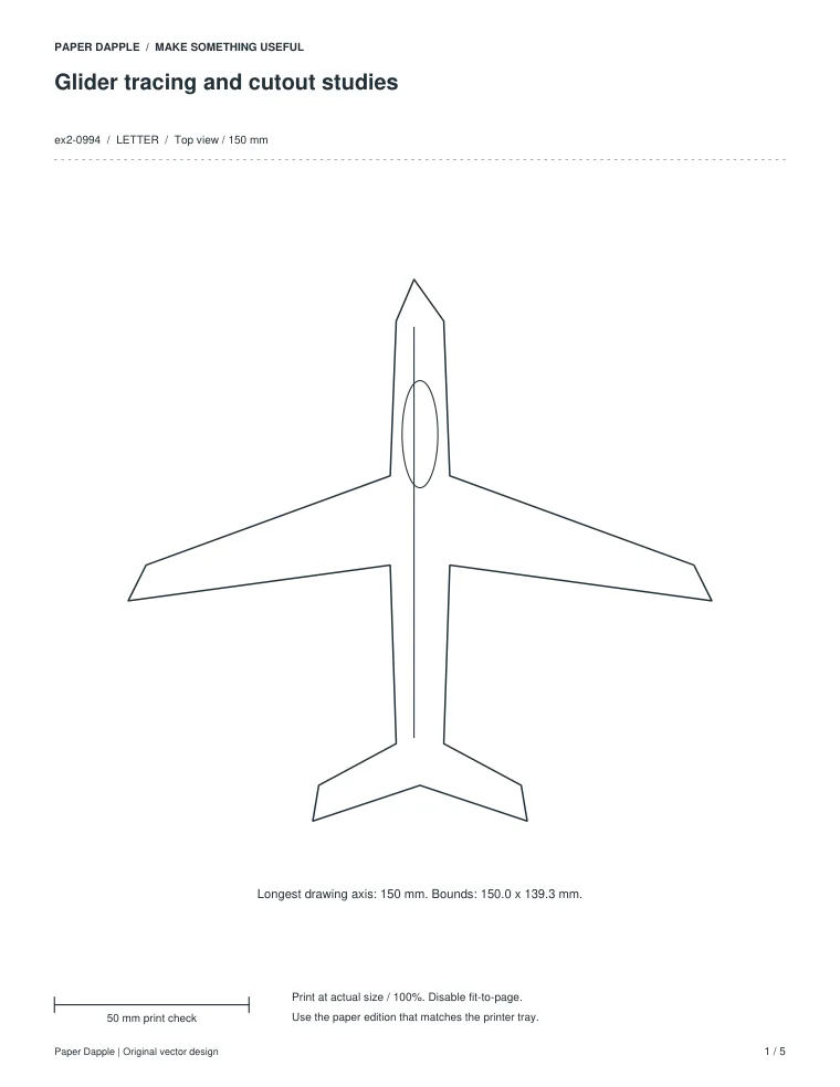 Preview of Glider tracing and cutout studies