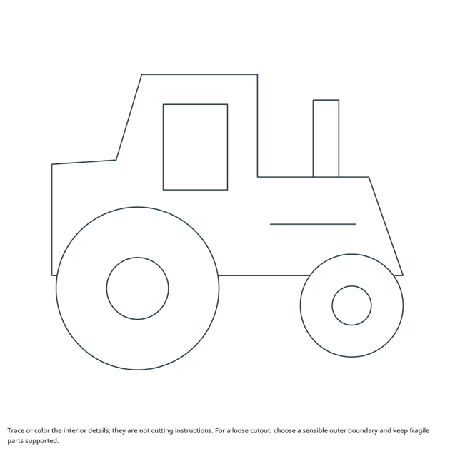 Preview of Tractor craft drawing