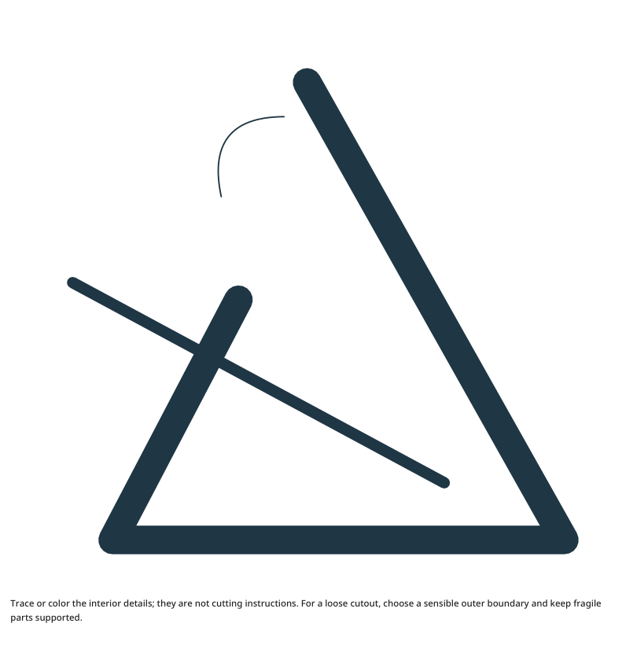 Preview of Triangle Instrument craft drawing
