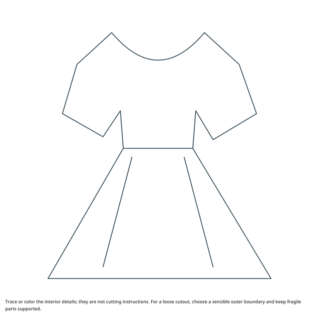 Preview of Dress craft drawing