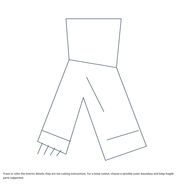 Preview of Scarf craft drawing