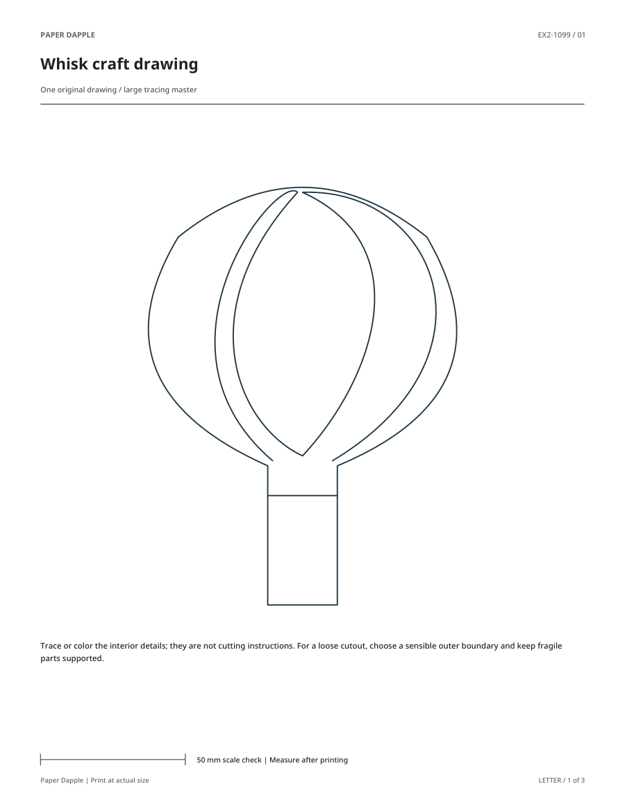 Preview of Whisk craft drawing