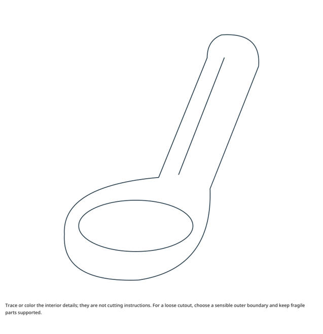 Preview of Ladle craft drawing