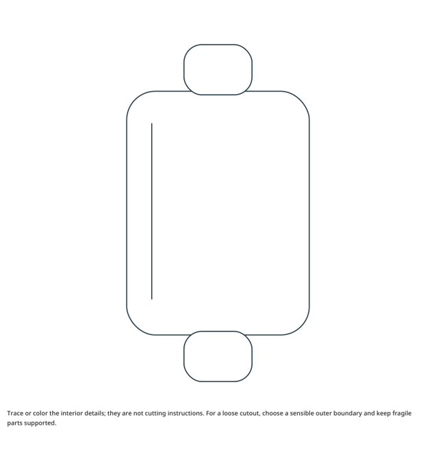 Preview of Rolling Pin craft drawing