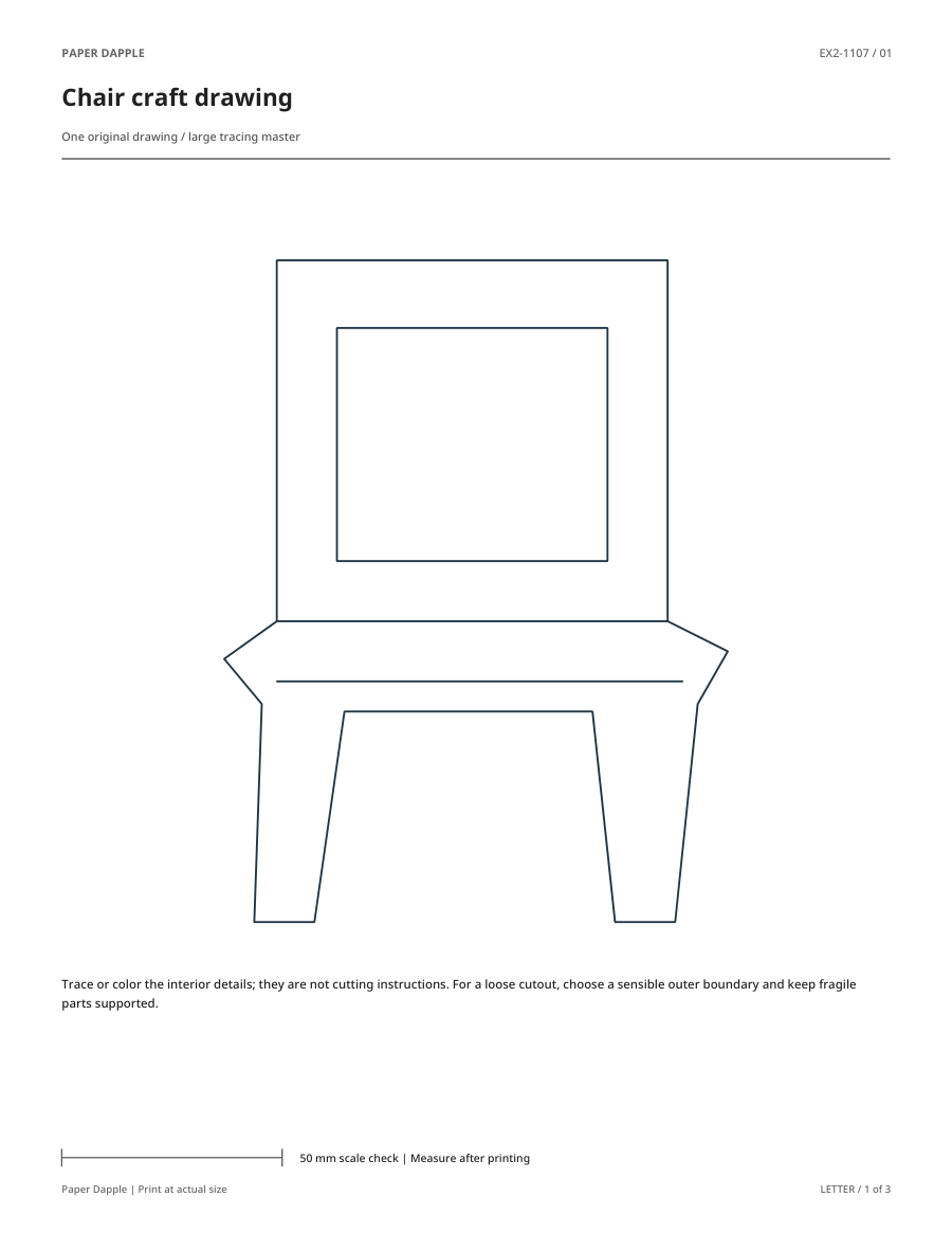 Preview of Chair craft drawing