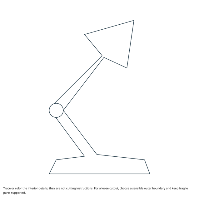 Preview of Desk Lamp craft drawing