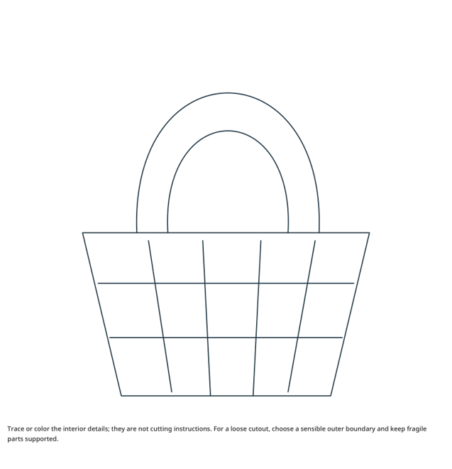 Preview of Basket craft drawing