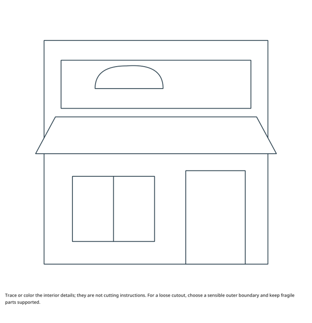 Preview of Bakery craft drawing