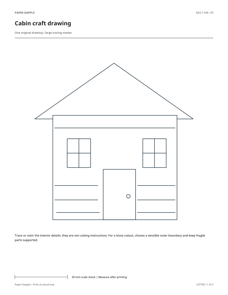 Preview of Cabin craft drawing