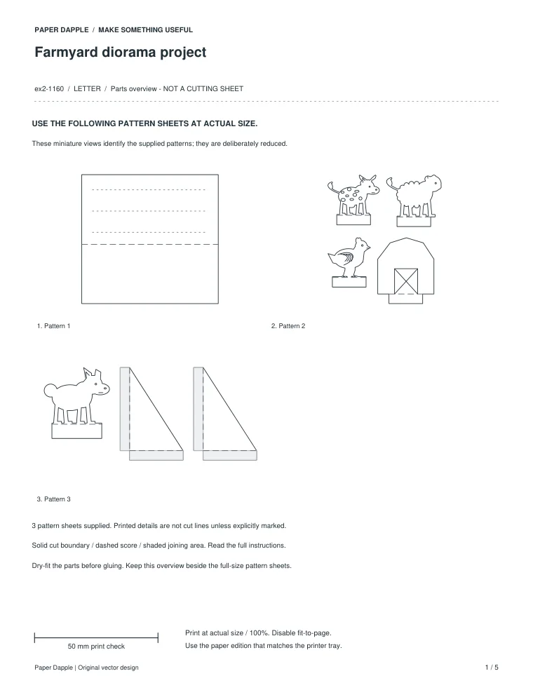 Preview of Farmyard diorama project
