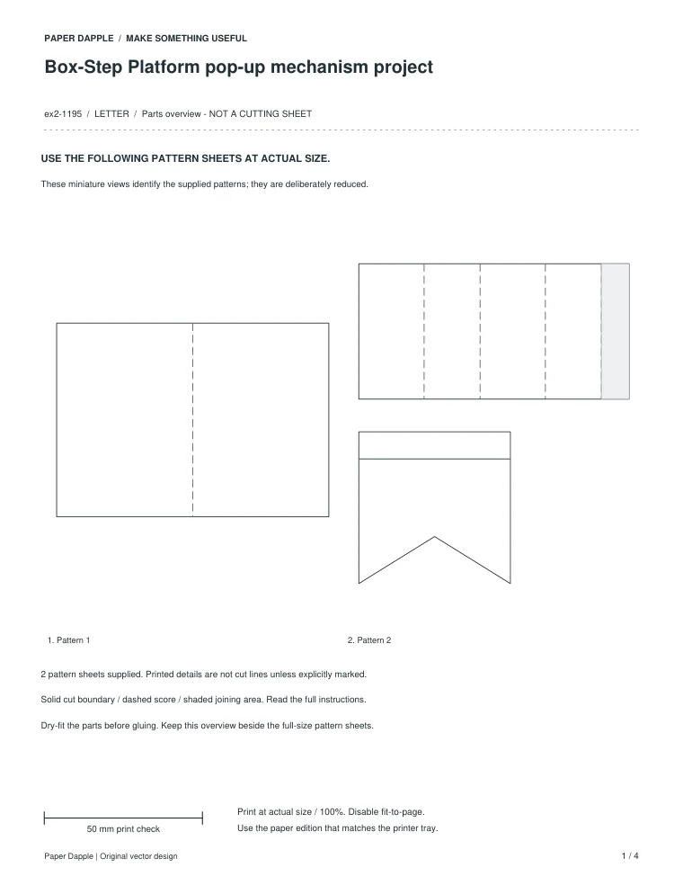Preview of Box-Step Platform pop-up mechanism project