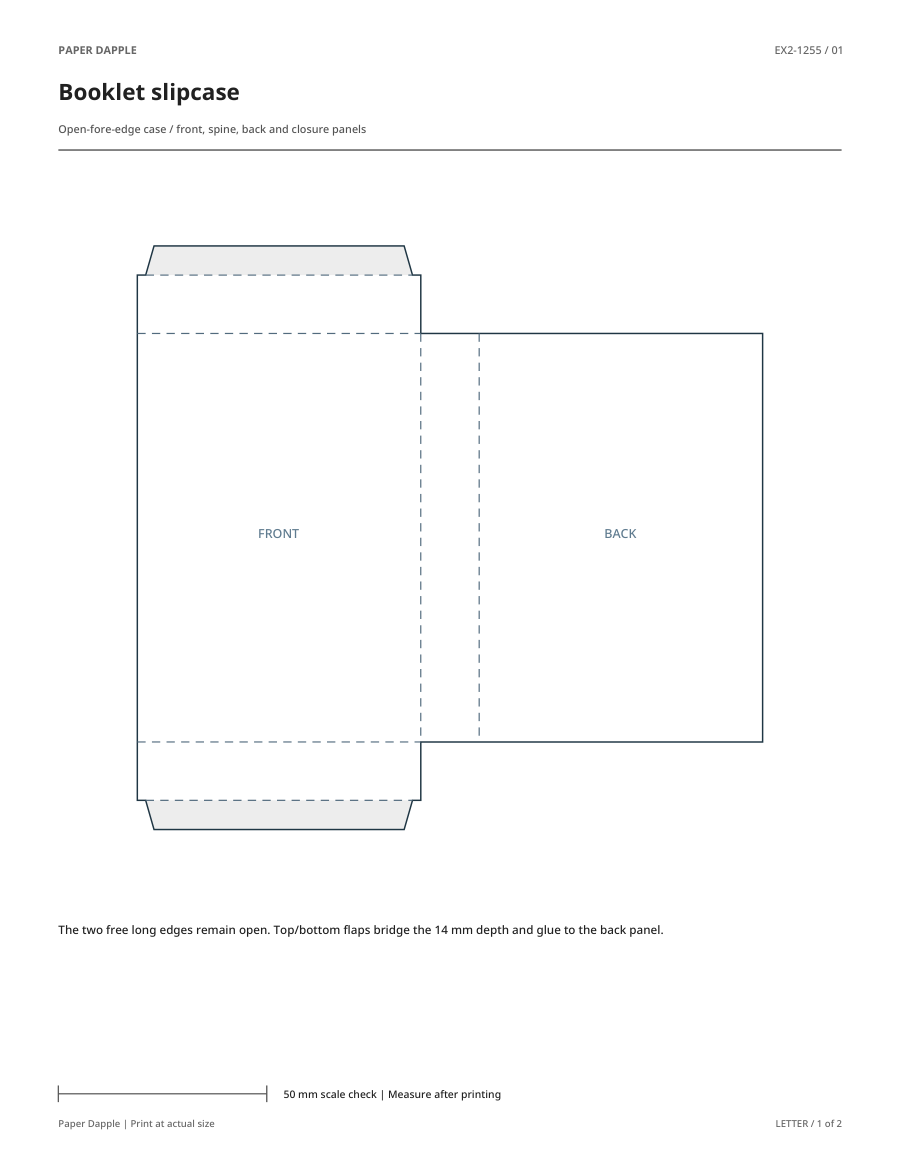 Preview of Booklet slipcase