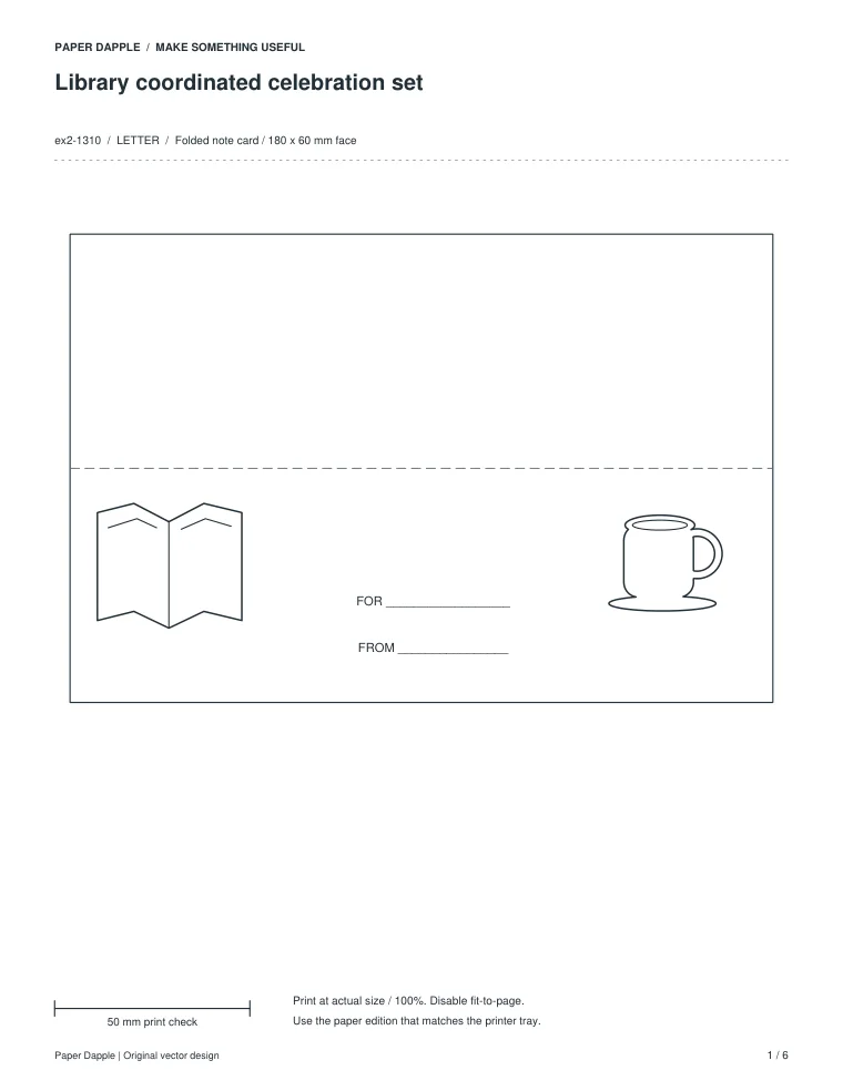 Preview of Library coordinated celebration set