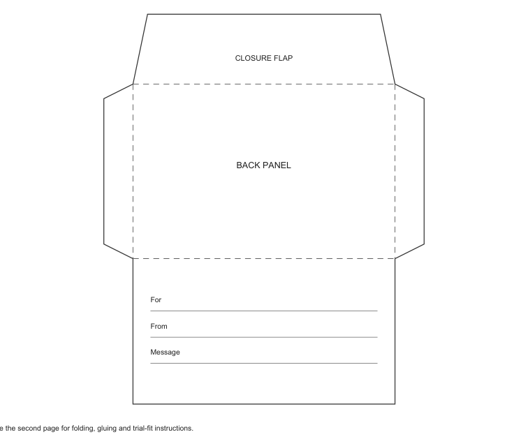Preview of Folded gift-card holder