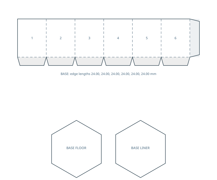 Preview of Hexagonal gift box