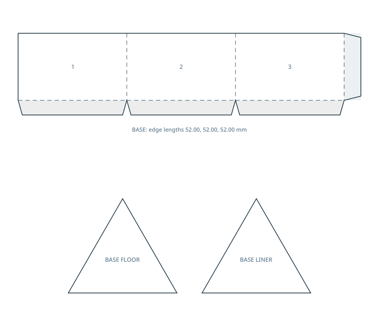 Preview of Triangular prism favor box