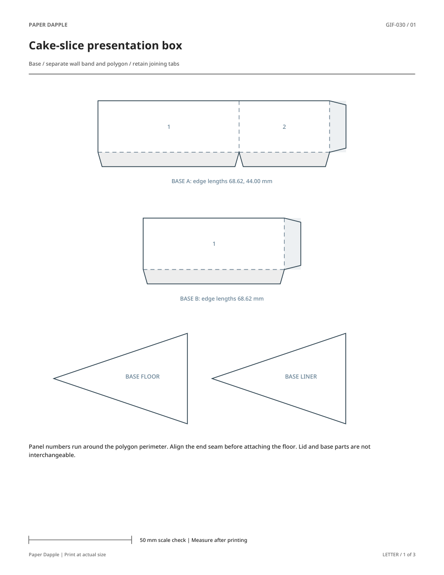 Preview of Cake-slice presentation box