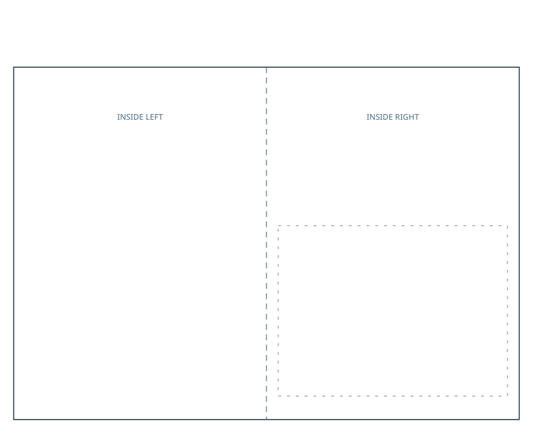 Preview of Invitation pocketfold with insert slots