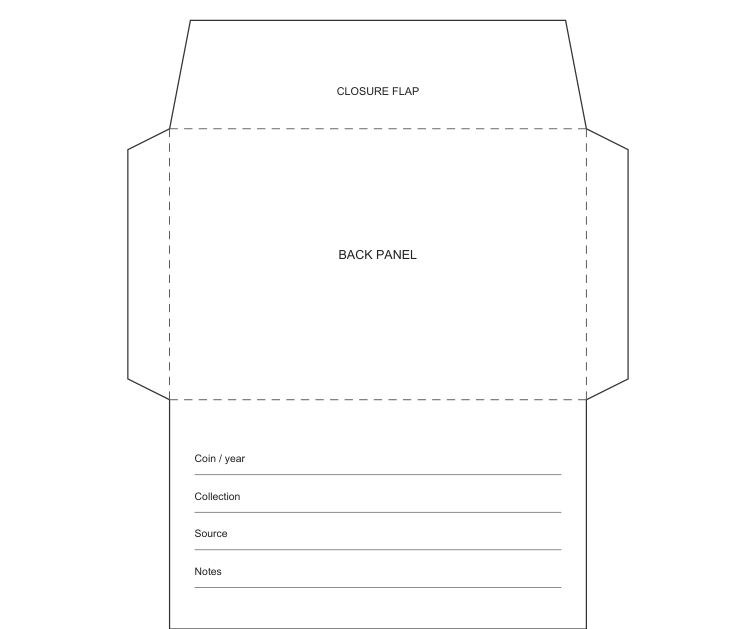 Preview of Coin collection paper envelope
