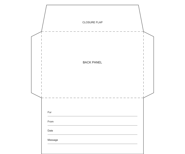 Preview of Graduation message envelope